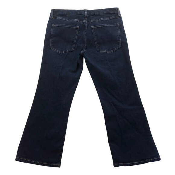 Banana Republic Womens Jeans 31/12 Cropped Bootcut Leg Blue Dark Denim Casual - Picture 2 of 14